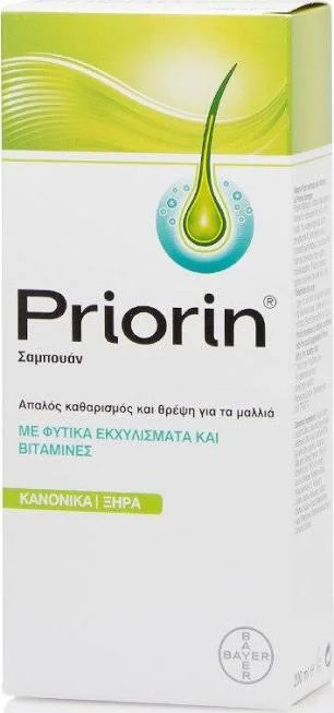 شامپو ضد‌ریزش موچرب پریورین priorin بایر آلمان اصل حجم 200 میل 