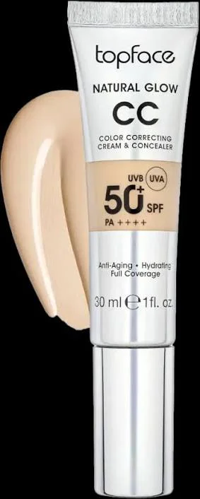 سی‌سی‌کرم و کانسیلر 01‌ تاپ‌فیس رنگ Cool Beige حاوی spf50 حجم 40 میل