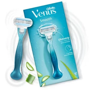 سری یدک ژیلت زنانه ونوس Smooth Sensitive با عصاره آلوئه‌ورا 4 عددی 
