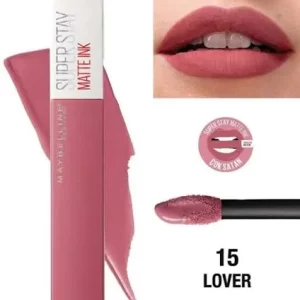 رژلب مایع 15لاور میبلین سوپر استی مات اینک حجم 5 میل 