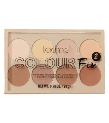 پالت کانتور پودری2 تکنیک مدل Colour Fix Pressed Powder حجم 28گرم