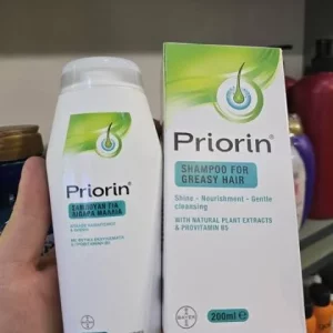 شامپو ضد‌ریزش موچرب پریورین priorin بایر آلمان اصل حجم 200 میل 