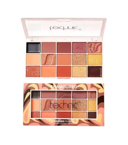 پالت سایه Enamoured تکنیک مدل Pressed Pigment رنگ حجم 30 گرم 