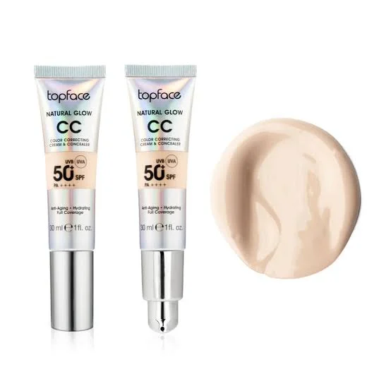 سی‌سی‌کرم و کانسیلر 01‌ تاپ‌فیس رنگ Cool Beige حاوی spf50 حجم 40 میل