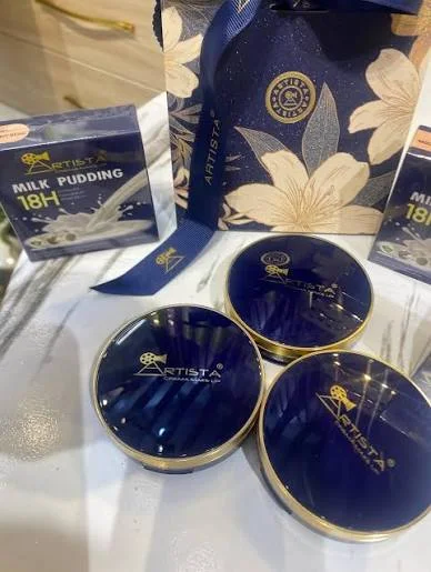 پنکیک کرم‌پودری 3W3 آرتیستا مدل Milk Pudding با SPF 50 حجم 80 گرم 