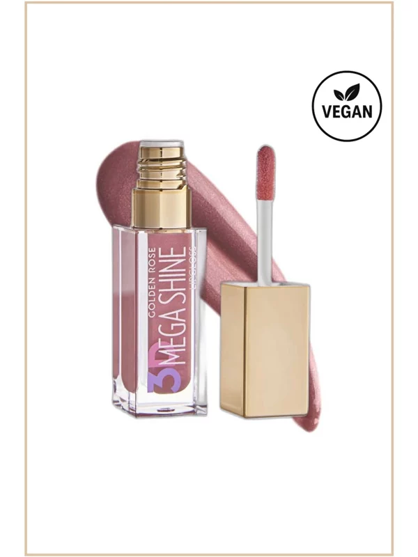 رژ لب مایع گلدن رز مدل 3D MEGA SHINE شماره 114