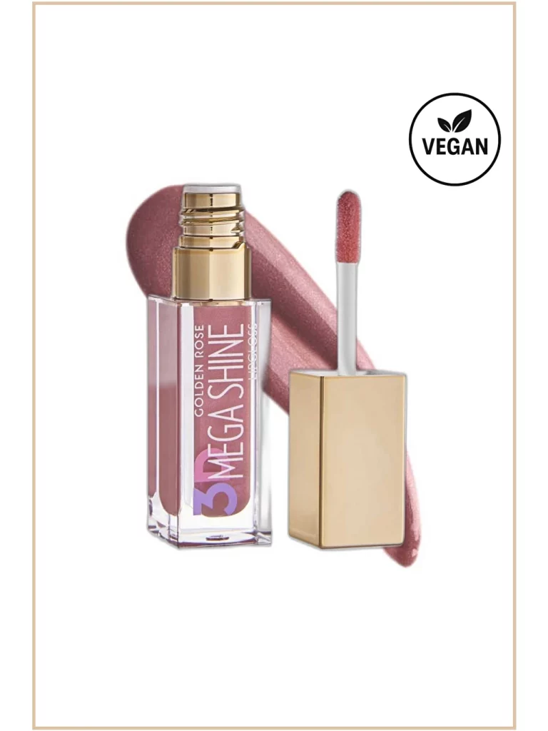رژ لب مایع گلدن رز مدل 3D MEGA SHINE شماره 114
