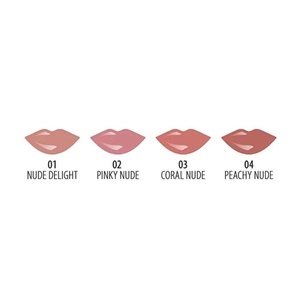 رژ لب مایع براق گلدن رز سری Nude Look شماره 01 رنگ Nude Delight