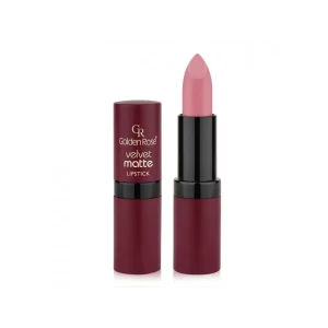 رژ لب جامد مات و مخملی گلدن رز مدل GR Velvet Matte Lipstick شماره 7
