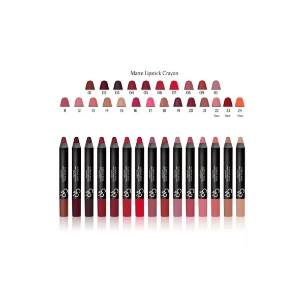 رژ لب مدادی مات گلدن رز مدل Crayon شماره 13
