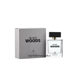 ادوپرفیوم بلک وود روونا مردانه مدل black woods با رایحه تلخ حجم 30میل 