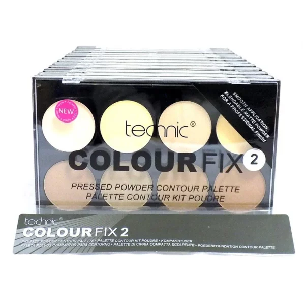 پالت کانتور پودری2 تکنیک مدل Colour Fix Pressed Powder حجم 28گرم