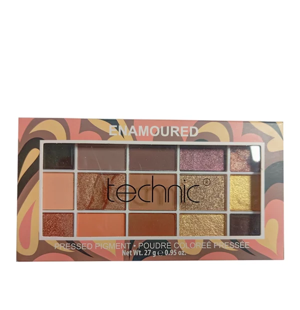 پالت سایه Enamoured تکنیک مدل Pressed Pigment رنگ حجم 30 گرم 