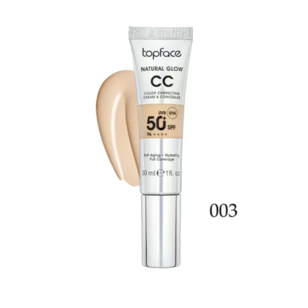 سی‌سی‌کرم و کانسیلر 03‌ تاپ‌فیس رنگ Warm Beige حجم 40 میلی لیتر