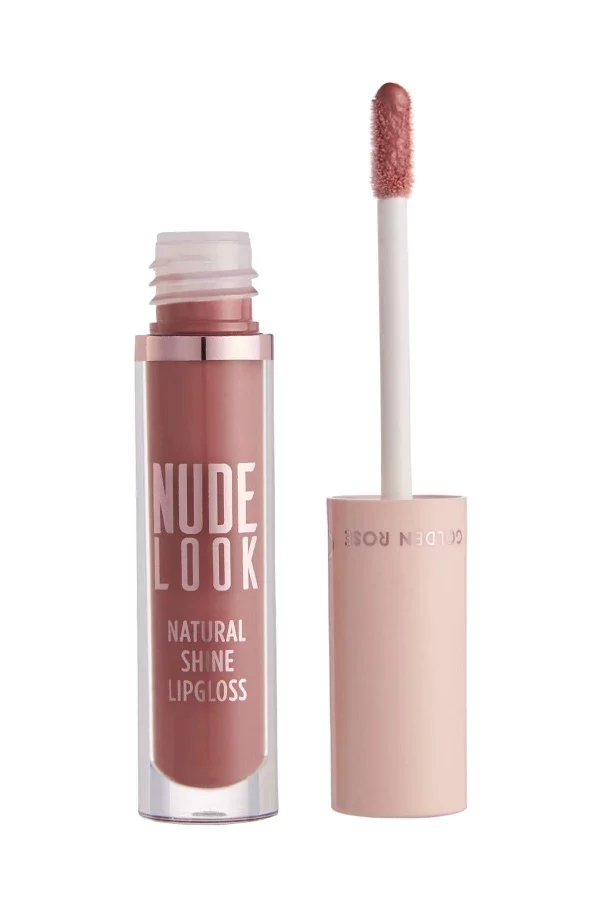 رژ لب مایع براق گلدن رز Golden Rose سری Nude Look شماره 04 رنگ Peachy Nude