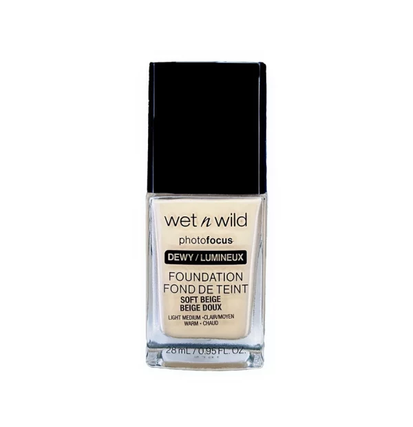 کرم‌پودر سافت بژ وت‌اندوایلد Photo Focus Dewy مدل Soft Beige حجم 28 میل 