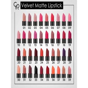 رژ لب جامد گلدن رز مدل Velvet Matte شماره ۲۷ رنگ Vintage Pink