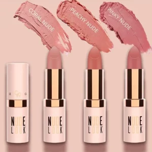 رژ لب جامد و مات گلدن رز Golden Rose سری Nude Look شماره 2 رنگ Peachy Nude