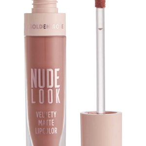رژ لب مایع و مات گلدن رز سری Nude Look شماره 2 رنگ Peachy Nude