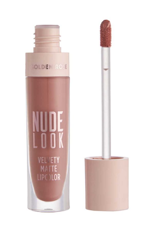 رژ لب مایع و مات گلدن رز سری Nude Look شماره 2 رنگ Peachy Nude