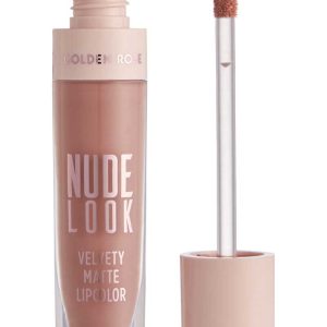 رژ لب مایع و مات گلدن رز سری Nude Look شماره 1 رنگ Just Nude