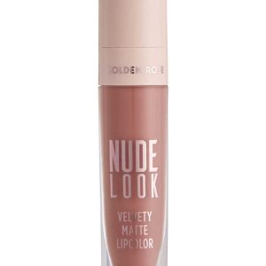 رژ لب مایع و مات گلدن رز سری Nude Look شماره 2 رنگ Peachy Nude