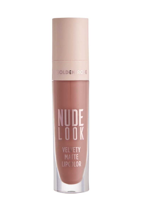 رژ لب مایع و مات گلدن رز سری Nude Look شماره 2 رنگ Peachy Nude