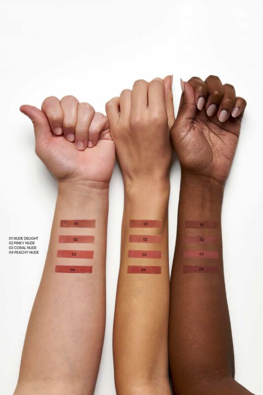 رژ لب مایع براق گلدن رز مدل NUDE LOOK شماره 03 رنگ CORAL NUDE