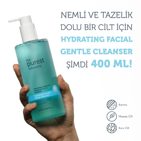 ژل شستشو هیالورونیک اسید پیورست مناسب انواع پوست 400 میل
