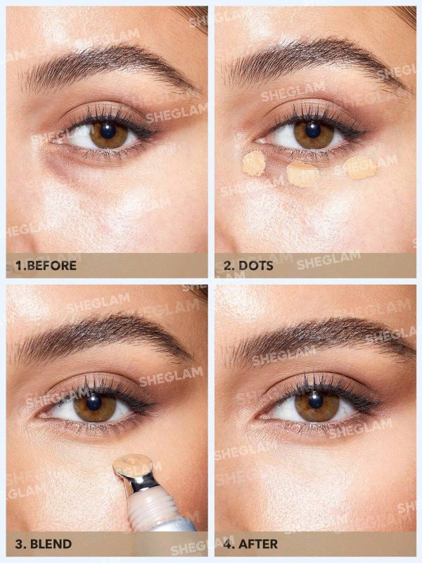 کانسیلر سرفلزی شیگلم خنک‌کننده و آبرسان مدل Bright Eyes حجم 15 گرم 