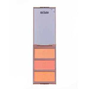 پالت رژگونه مات 3 رنگ میچانو شماره MB-410