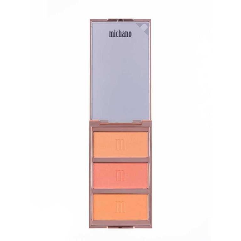 پالت رژگونه مات 3 رنگ میچانو شماره MB-410