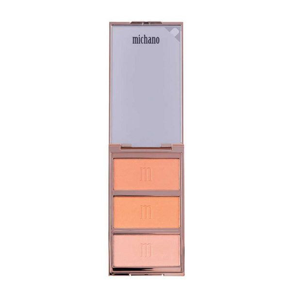 پالت رژگونه مات 3 رنگ میچانو شماره MB-430