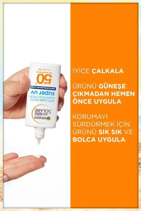 ضدآفتاب آمبر سولر گارنیر Super UV SPF50+ حجم 40 میلی‌لیتر