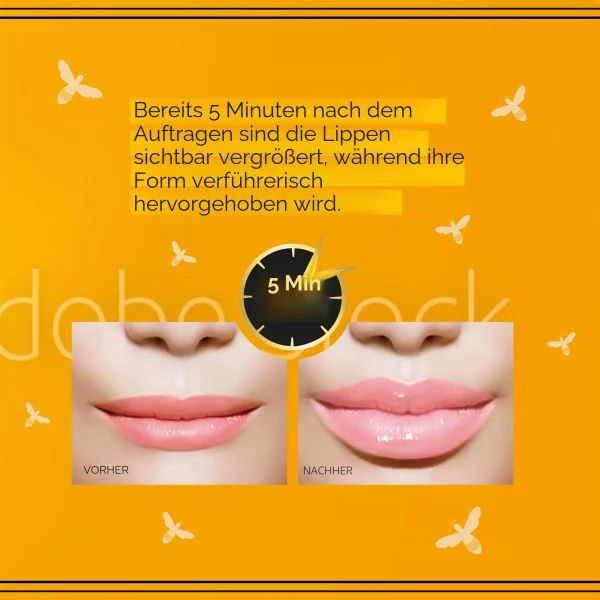 سرم‌لب Bee Venom اولاین حجم دهنده و براق کننده حجم 4.5 میلی‌لیتر 