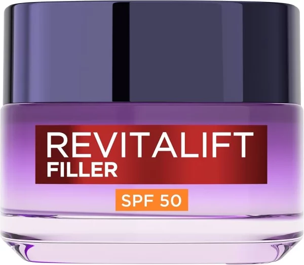 کرم ضد‌چروک ریوتالیفت لورآل پاریس فیلر هیالورونیک اسید SPF50 حجم 50 میلی‌لیتر