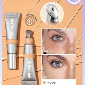 کانسیلر سرفلزی شیگلم خنک‌کننده و آبرسان مدل Bright Eyes حجم 15 گرم 