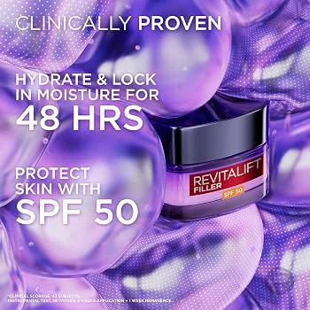 کرم ضد‌چروک ریوتالیفت لورآل پاریس فیلر هیالورونیک اسید SPF50 حجم 50 میلی‌لیتر