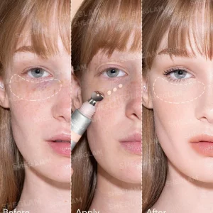 کانسیلر سرفلزی شیگلم خنک‌کننده و آبرسان مدل Bright Eyes حجم 15 گرم 