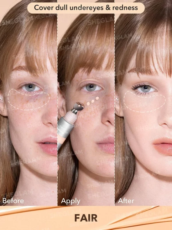 کانسیلر سرفلزی شیگلم خنک‌کننده و آبرسان مدل Bright Eyes حجم 15 گرم 
