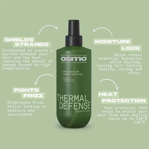 اسپری محافظ‌‌حرارت‌ مو اسمو مدل Thermal Defense حجم 250 میلی‌لیتر
