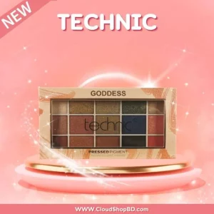 پالت سایه گادنس تکنیک 15 رنگ مدل Goddess Pressed Pigment حجم 30 گرم 