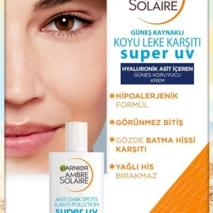 ضدآفتاب آمبر سولر گارنیر Super UV SPF50+ حجم 40 میلی‌لیتر