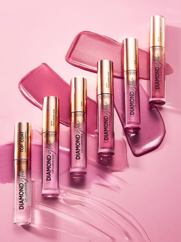 برق‌لب الماسی 10 اولاین Diamond Glow Rose Violet حجم 4.5 میلی‌لیتر 