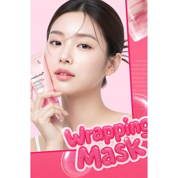 ماسک شب لیفتینگ و تسکین دهنده مدی کیوب WRAPPING حجم 75 میل