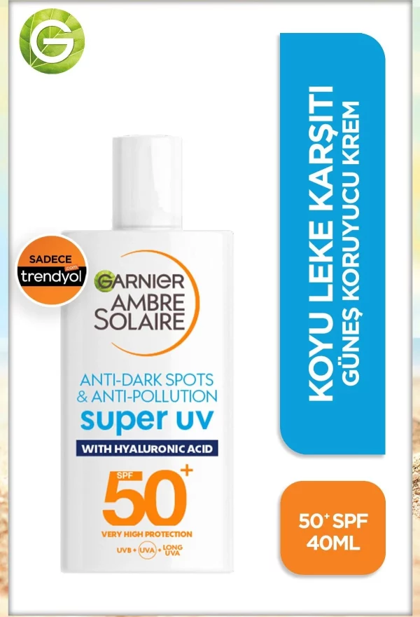 ضدآفتاب آمبر سولر گارنیر Super UV SPF50+ حجم 40 میلی‌لیتر