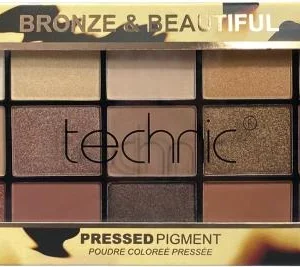 پالت سایه Bronze&Beautiful تکنیک سایه چشم 15 رنگ حجم 22.5 گرم 