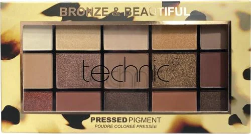 پالت سایه Bronze&Beautiful تکنیک سایه چشم 15 رنگ حجم 22.5 گرم 