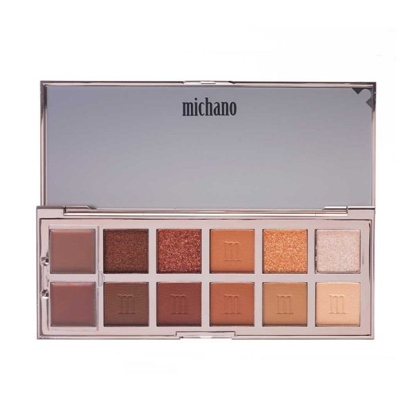 پالت سایه چشم ۱۲ رنگ میچانو مدل Copper Glow