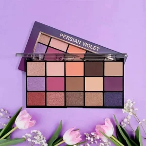 پالت سایه Persian Violet تکنیک 15 رنگ مدل Pressed Pigment حجم 30 گرم